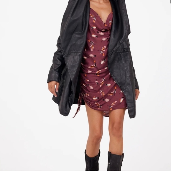 mauritius x free people leather jacket - Picture 6 of 8